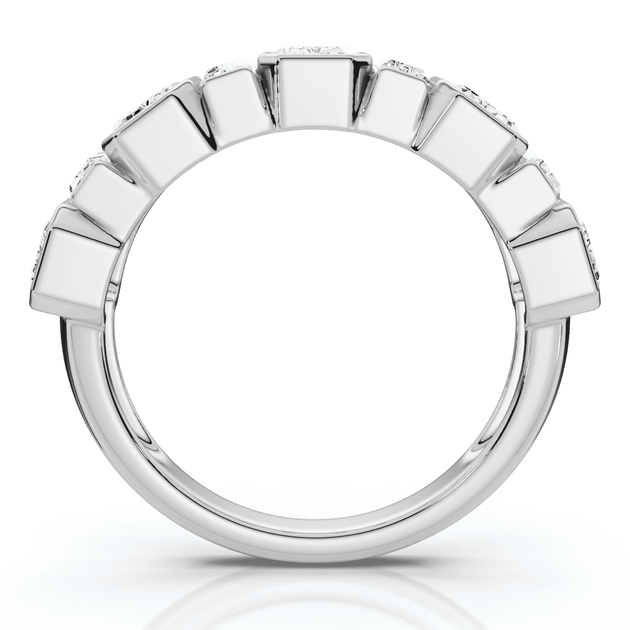 Pompeii3 2.00Ct Emerald Cut Wedding Ring 14k Gold US 9 5