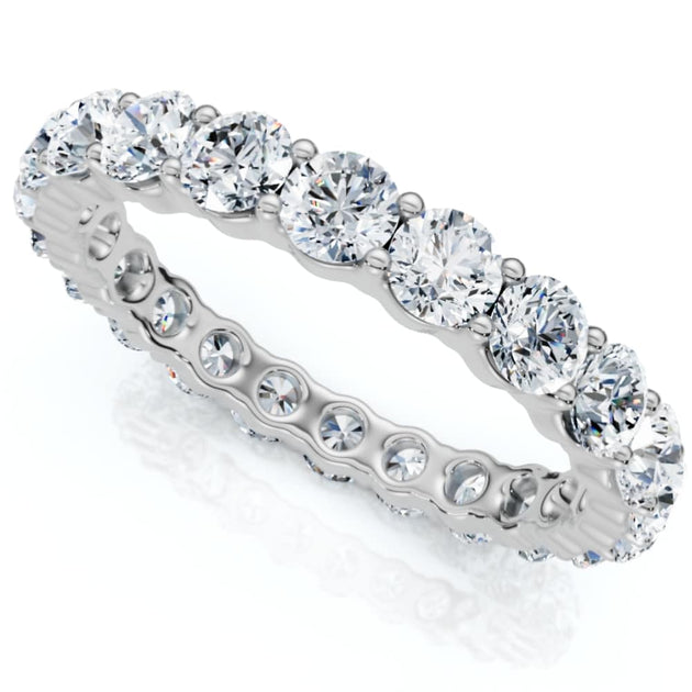 Pompeii3 Eternity Ring White Gold US 6.5 4