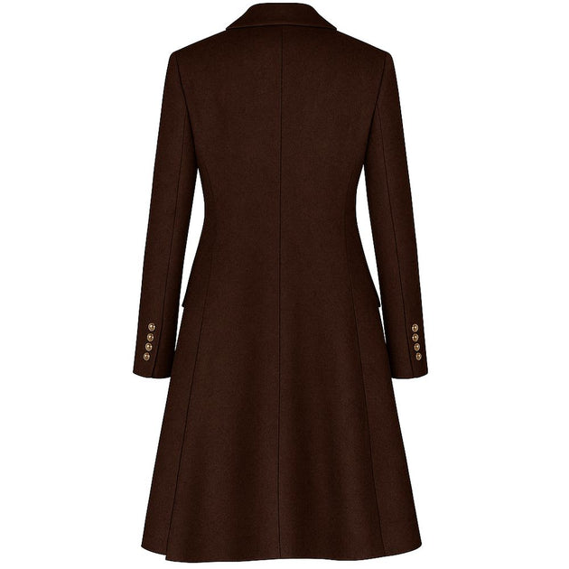 Made in Italy Masterpiece Coat Brown IT46 3