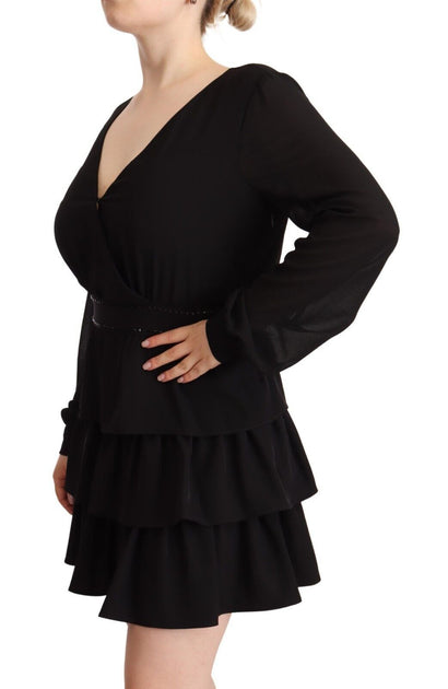 Liu Jo Long Sleeve A-line Dress Black Large 3