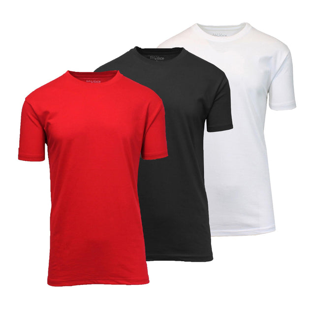 Blue Ice Men's Short Sleeve Crew Neck Tee 3-Pack Multi Small 8