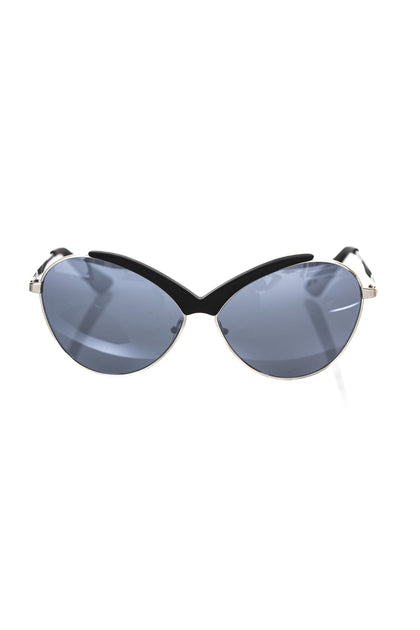 Frankie Morello Metallic Women Sunglasses Black One Size 2