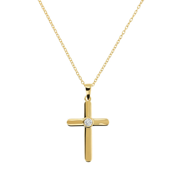 Autentica Cross Pendant Chain Necklace Multi 2