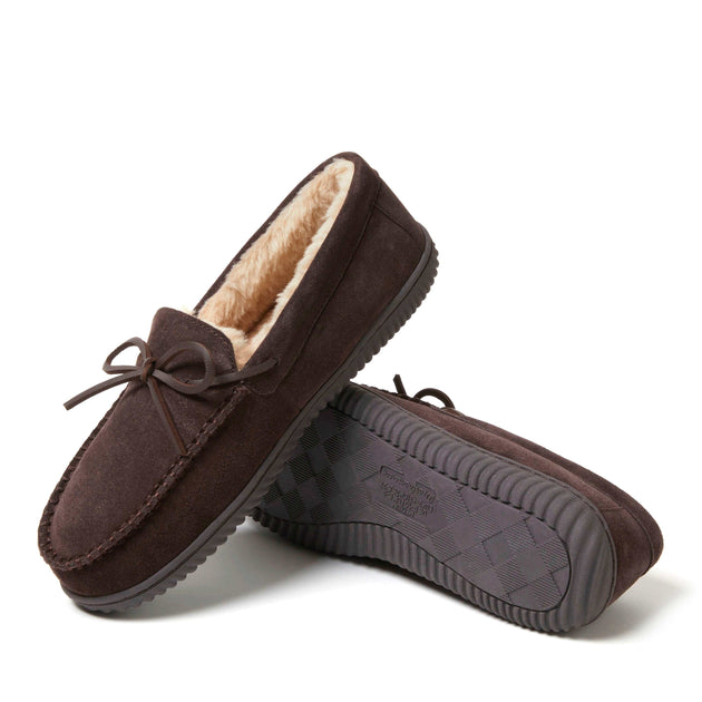 Dearfoams Douglas Moccasin House Shoe Pink US 9 4
