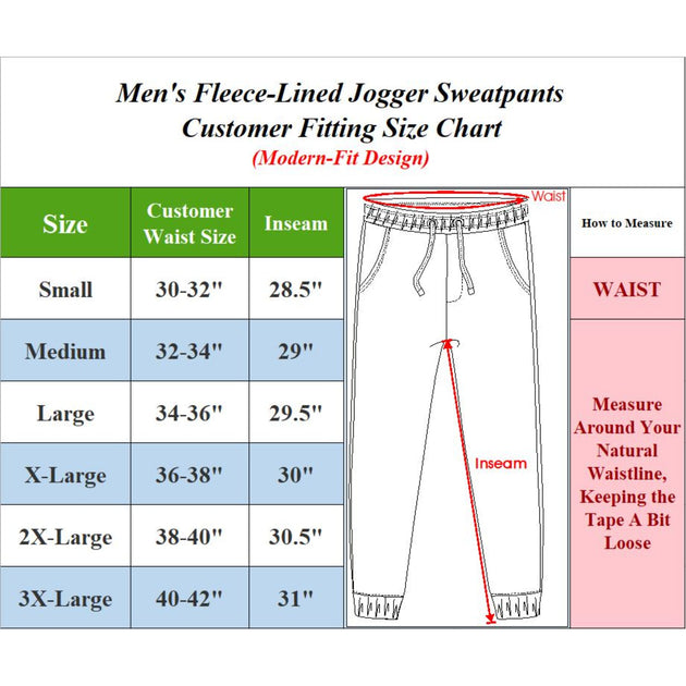 Blue Ice Men's Fleece Jogger Sweatpants Multi XXXLarge 7
