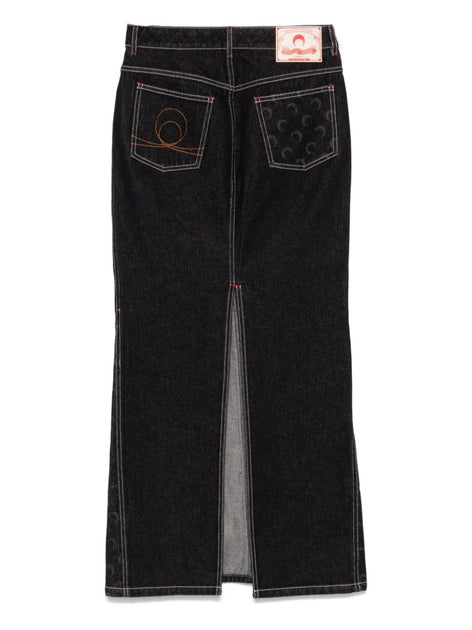 Marine Serre Crescent Moon Skirt Black 40 3