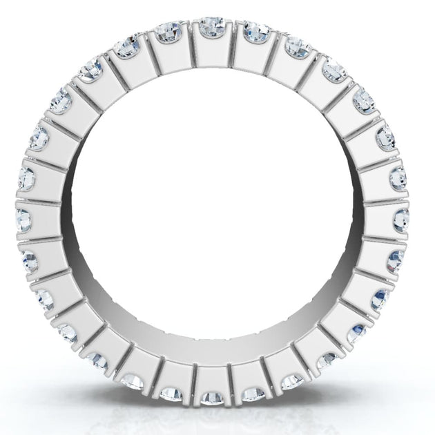Pompeii3 2.25Ct Diamond Eternity Ring Gold US 7.5 3