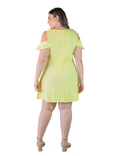 24seven Comfort Apparel Plus A-Line Dress Black 3X 4