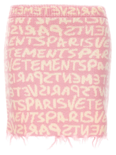 Vetements Damen Graffiti Monogram Rock Pink XS 2