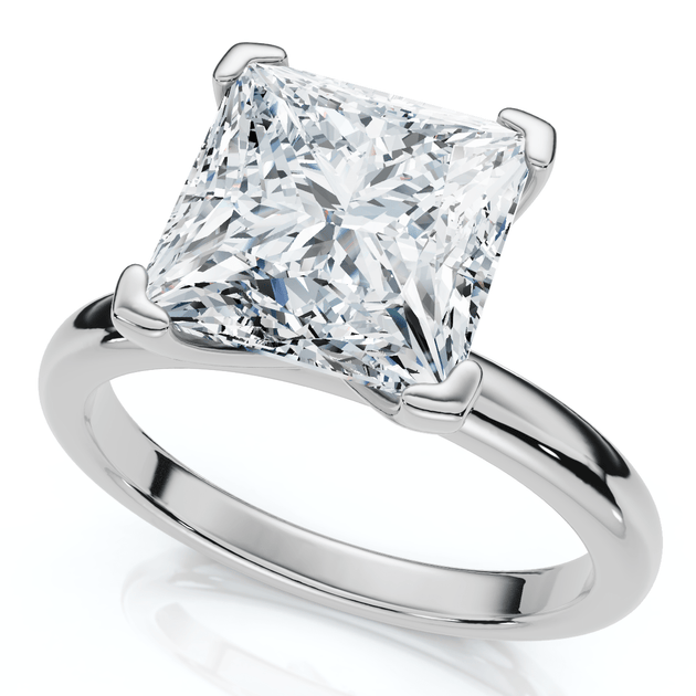 Pompeii3 Princess Cut Diamond Engagement Ring 14k Gold US 6 3
