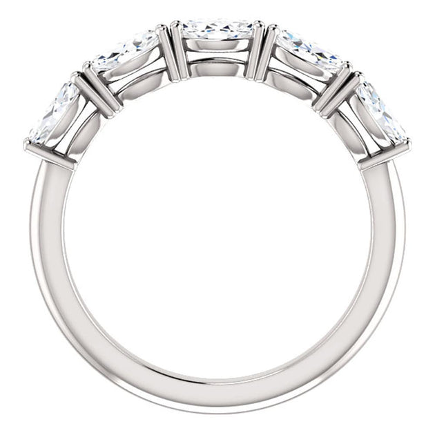Pompeii3 Moissanite Wedding Ring Multi US 9 6