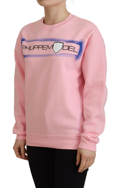 Philippe Model Long Sleeve Pullover Sweater Pink Small 3