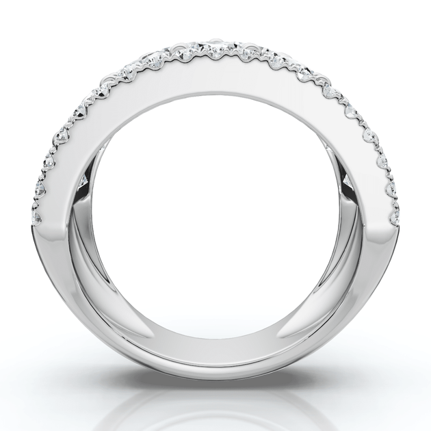 Pompeii3 Anniversary Ring 14k Gold White US 9 4