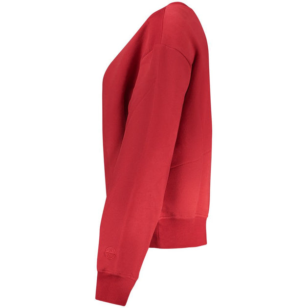 North Sails Cotton Women Sweatshirt Red XL 5