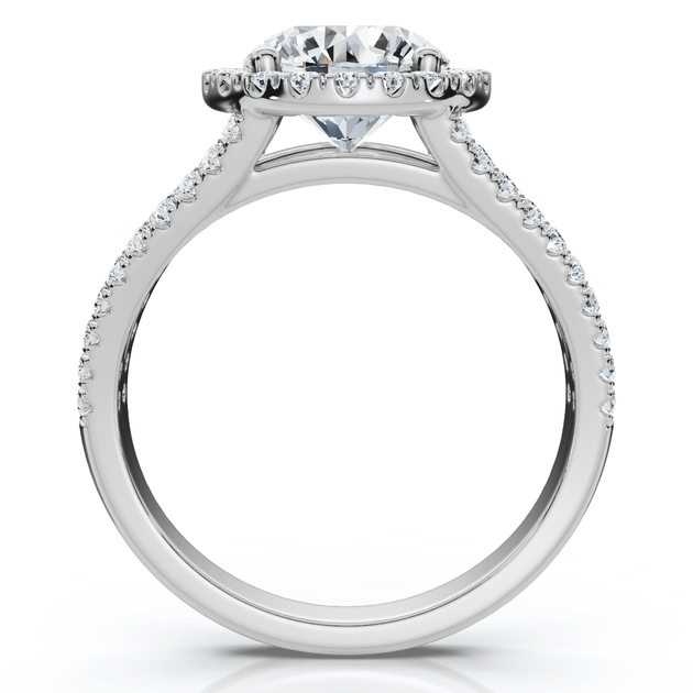 Pompeii3 1.90Ct Diamond Engagement Ring Split Shank 14k Gold US 8 4