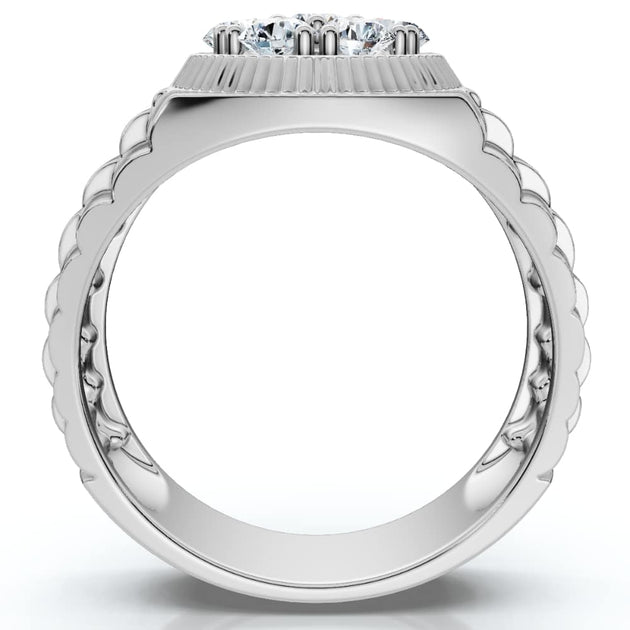 Pompeii3 3/4Ct Diamond Anniversary Ring 14k Gold US 7.5 3