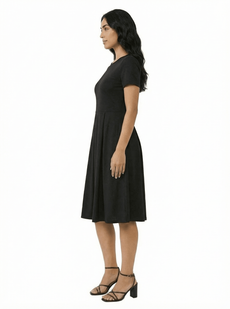 24seven Comfort Apparel Petite Midi Dress Blue XL 3