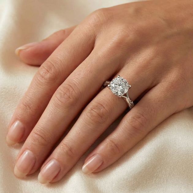 Pompeii3 Kimberly Diamond Engagement Ring Silver US 8 4