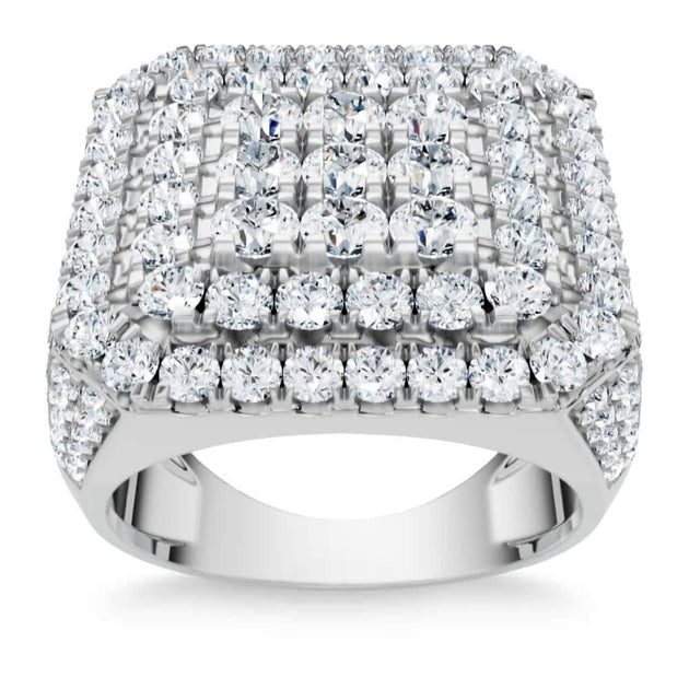 Pompeii3 Round Diamond Pave Ring Gold US 10 6