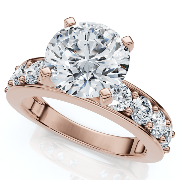 Pompeii3 2.90Ct Round Diamond Engagement Ring Silver US 5 2
