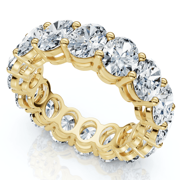 Pompeii3 7Ct Oval Diamond Eternity Ring US 8.5 3