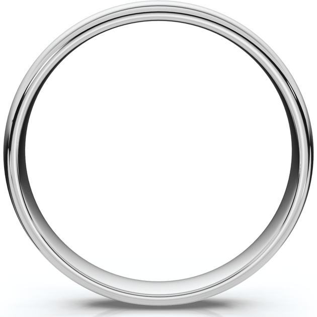 Pompeii3 Dome Wedding Band Silver US 5 3