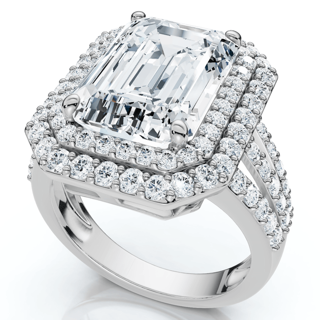 Pompeii3 Aria Diamond Engagement Ring Silver US 5 3