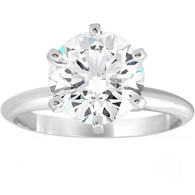 Pompeii3 Solitaire Engagement Ring Platinum US 6 2