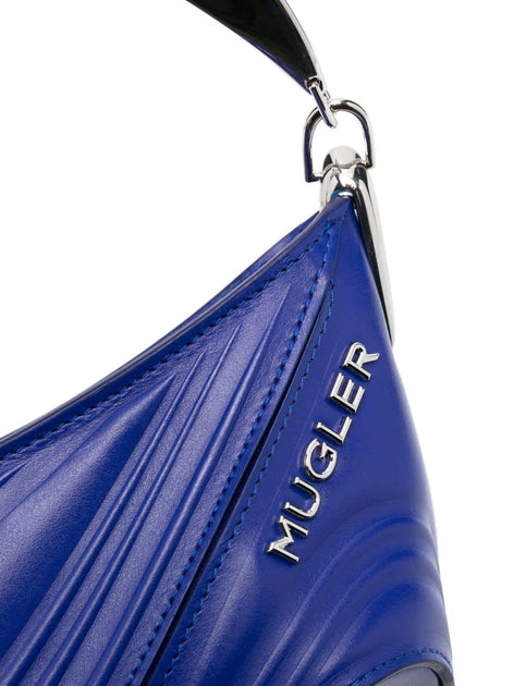 Mugler Spiral Curve 01 Tote Bag Blue 3