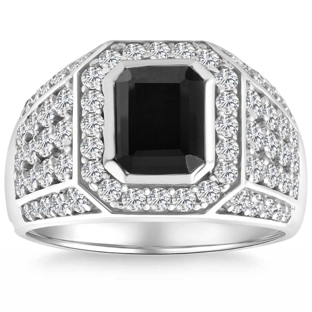 Pompeii3 Diamond Emerald Onyx Ring Gold US 10 6