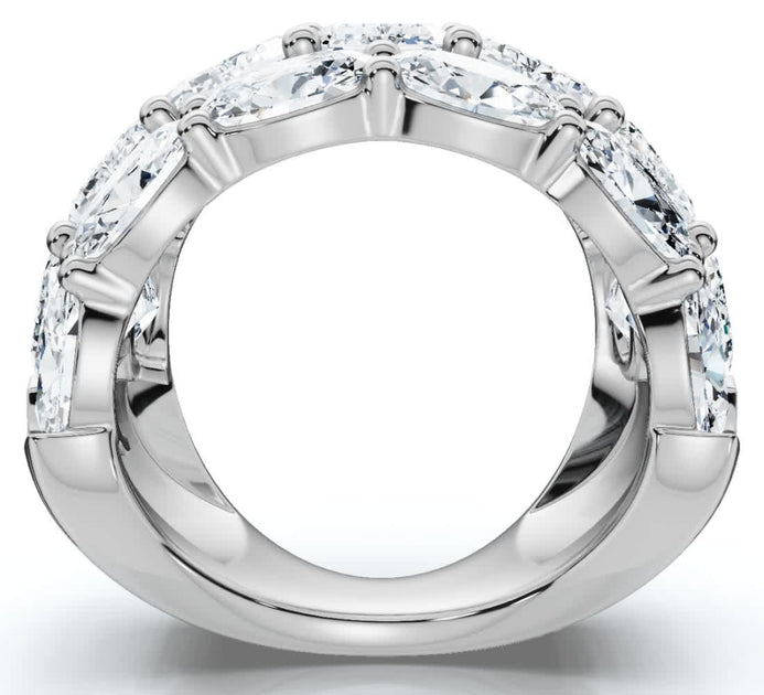 Pompeii3 12.30Ct Diamond Band Gold US 9 3