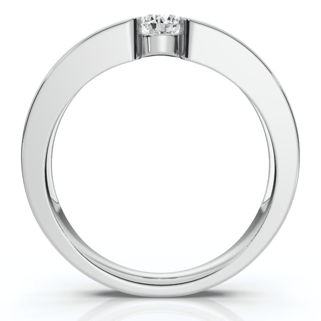 Pompeii3 Solitaire Ring Silver US 7.5 4