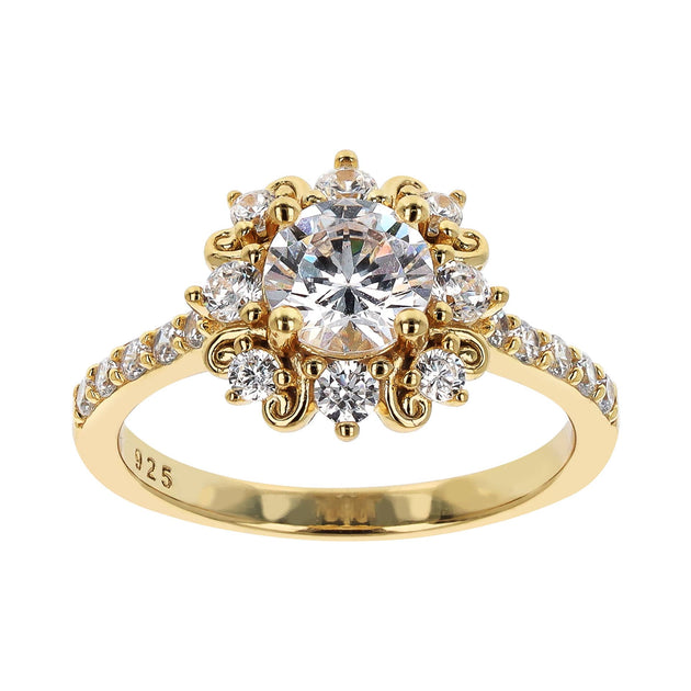 Autentica Center Design Ring Gold US 5 2
