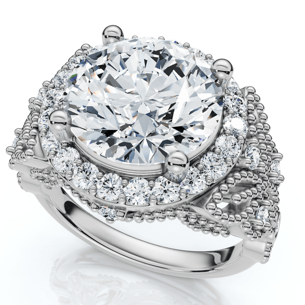 Pompeii3 3 1/3Ct Diamond Engagement Ring Silver US 8.5 3