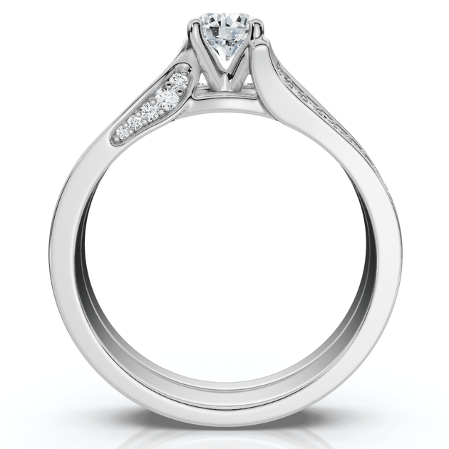 Pompeii3 Engagement Ring Set 14k Gold US 6.5 4