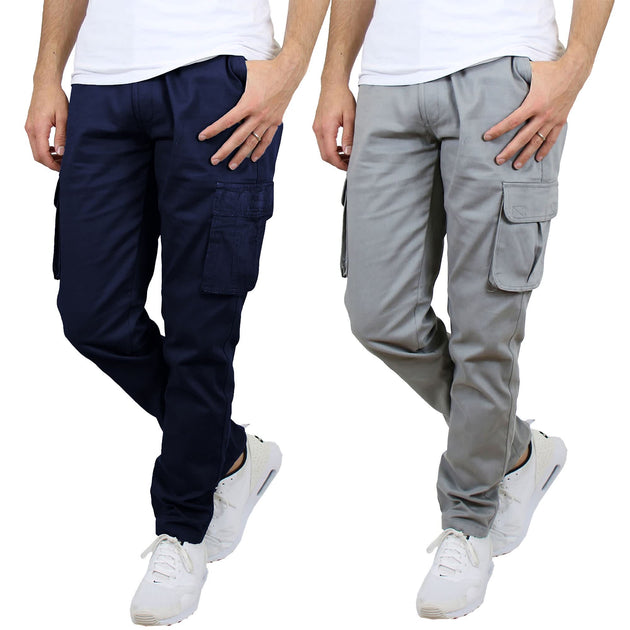 Blu Rock Flex-Stretch Cotton Cargo Pants Multi 42 6
