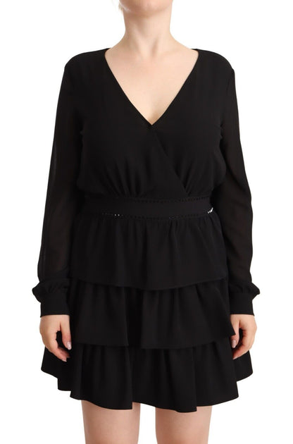 Liu Jo Long Sleeve A-line Dress Black Large 2