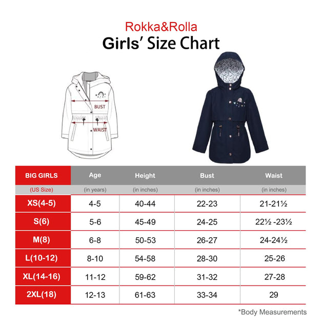 Rokka & Rolla Imperméable Léger Trench pour Filles Multi US 8 3