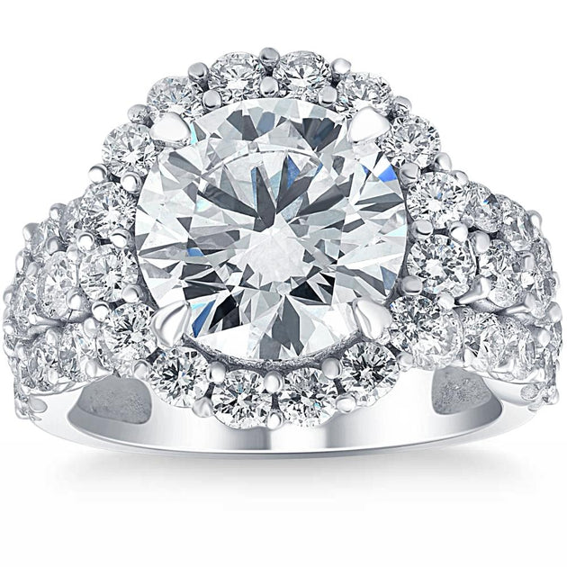 Pompeii3 Halo Engagement Ring White Gold US 7.5 4