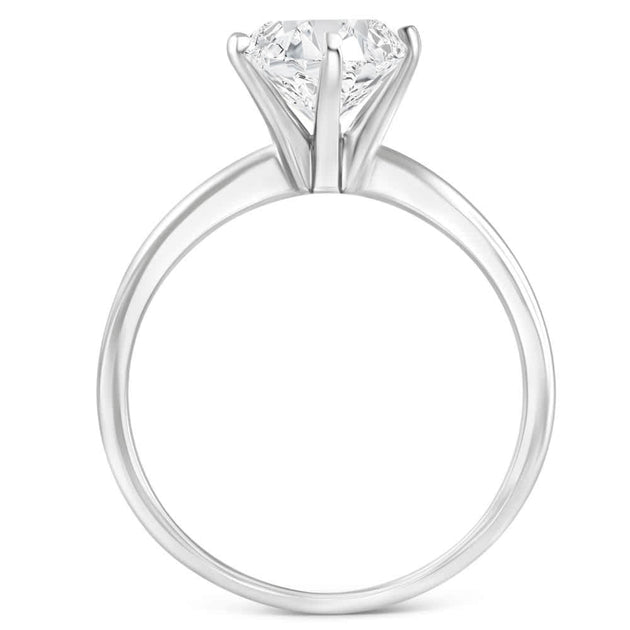 Pompeii3 Solitaire Engagement Ring 14k Gold US 6 4