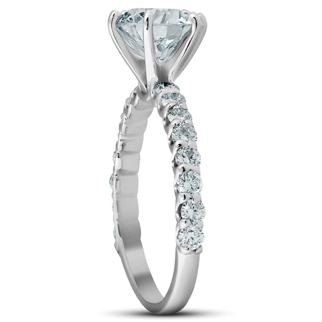 Pompeii3 Round-Cut Diamond Engagement Ring White Gold US 6 4