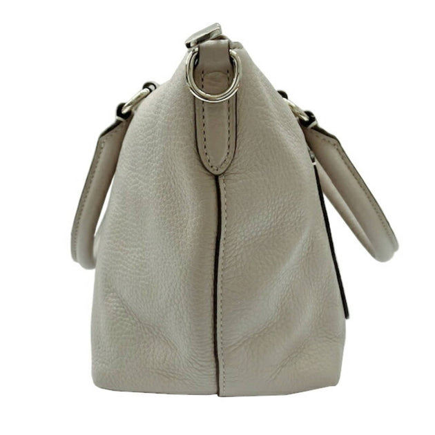 Coach Leather Handbag Gray Small 4