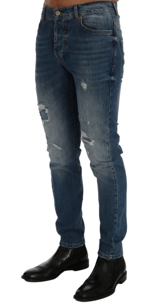 Frankie Morello Dunfermile Slim Fit Jeans Blue 40 3