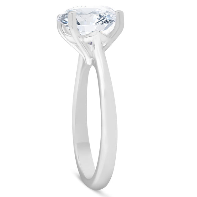 Pompeii3 Solitaire Engagement Ring White Gold US 6.5 4