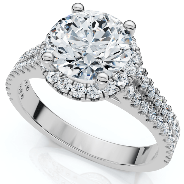 Pompeii3 Waverly Diamond Engagement Ring White Gold US 7.5 5