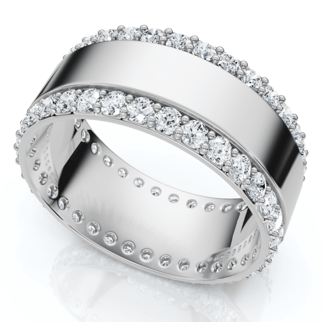 Pompeii3 Lab Grown Diamond Ring White Gold US 11 4