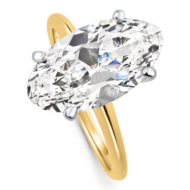Pompeii3 Moval Solitaire Engagement Ring Gold US 7.5 4