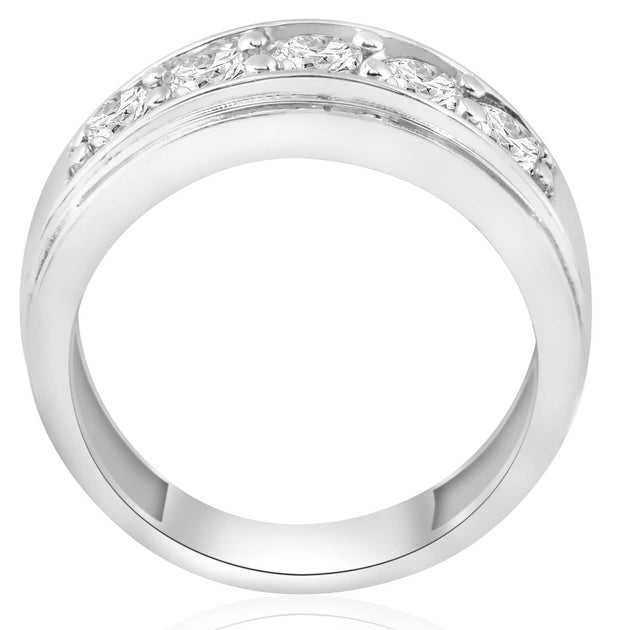 Pompeii3 Five Stone Diamond Ring 14k Gold US 7.5 5