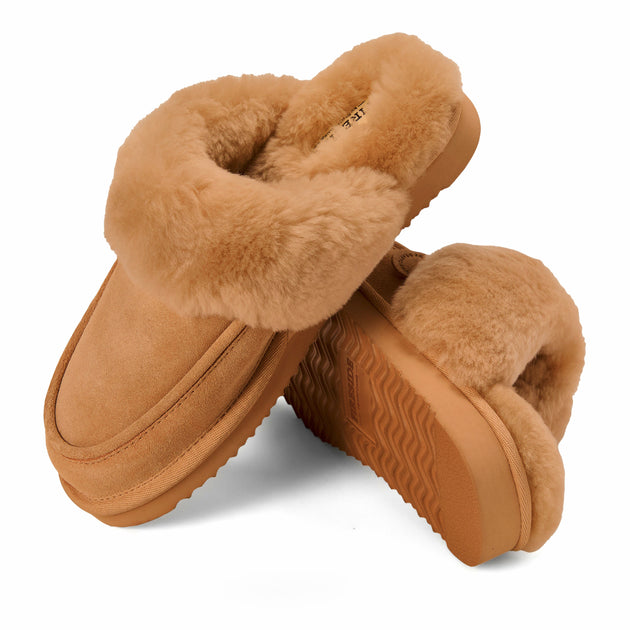 Fireside by Dearfoams Melville Slipper Black US 8 5