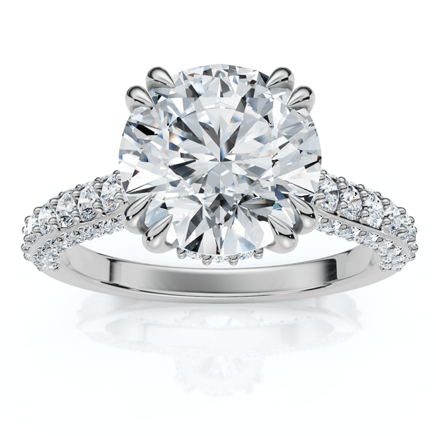 Pompeii3 Diamond Engagement Ring 14k Gold US 7 2
